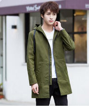 Load image into Gallery viewer, 2019 Winter Jacket men hooded Slim Korean Parka Hombre long Jacket coat cashmere mens windbreaker Parkas cotton youth clothing