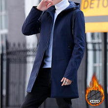 Load image into Gallery viewer, 2019 Winter Jacket men hooded Slim Korean Parka Hombre long Jacket coat cashmere mens windbreaker Parkas cotton youth clothing