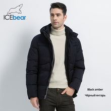 Load image into Gallery viewer, ICEbear 2019 Mens Winter Solid Parka Warm Jackets Simple Hem Practical Waterproof Zipper Pocket High Quality Parka
