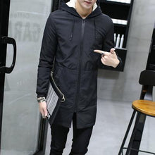 Load image into Gallery viewer, 2019 Winter Jacket men hooded Slim Korean Parka Hombre long Jacket coat cashmere mens windbreaker Parkas cotton youth clothing