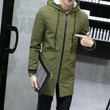 Load image into Gallery viewer, 2019 Winter Jacket men hooded Slim Korean Parka Hombre long Jacket coat cashmere mens windbreaker Parkas cotton youth clothing